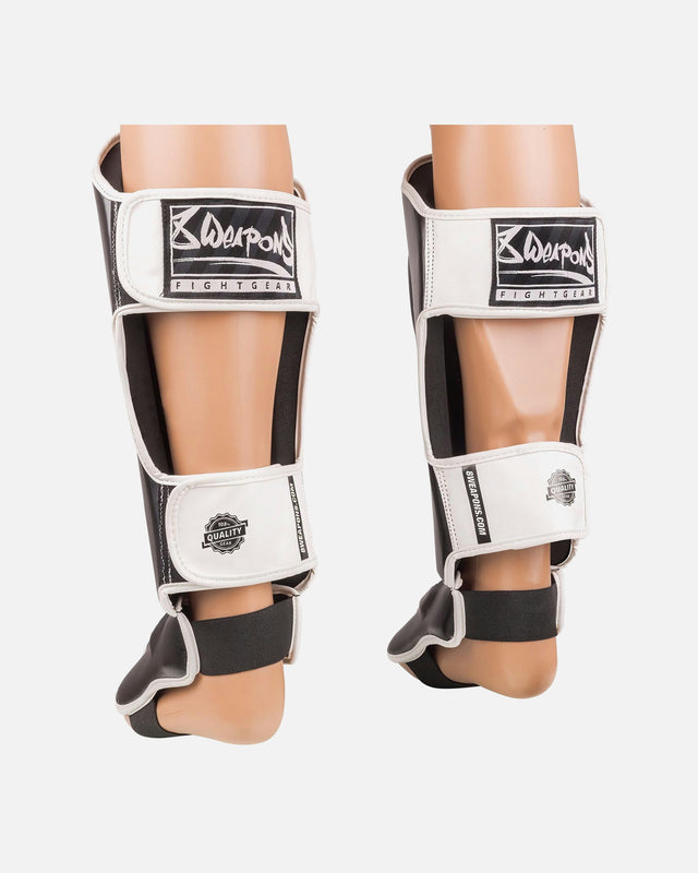 Espinilleras 8 WEAPONS Unlimited 2.0 – Negro/Blanco
