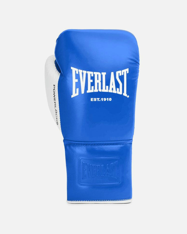 Gants de boxe Everlast Powerlock OG Pro – Bleu/Blanc