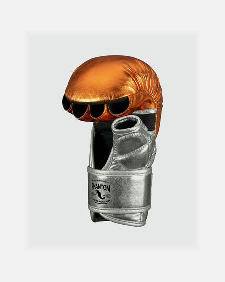 Guantes de MMA Phantom Athletics Mexico – Naranja/Plata