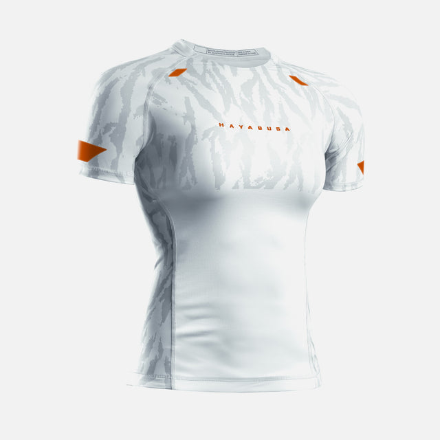 Hayabusa Rashguard Apex Vantage Kurzarm Damen – Weiß