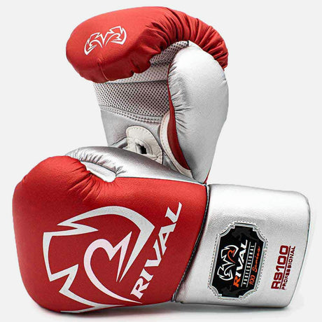 Rival Bokshandschoenen Professional RS100 - Rood/Zilver