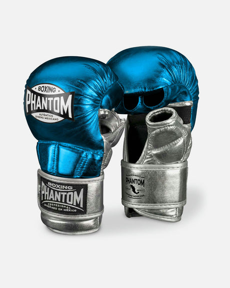 Guantes de MMA Phantom Athletics Mexico – Azul claro/Plata