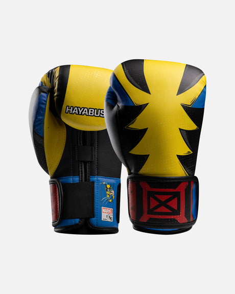 Gants de boxe Hayabusa Marvel Classic Wolverine – Jaune/Noir/Bleu