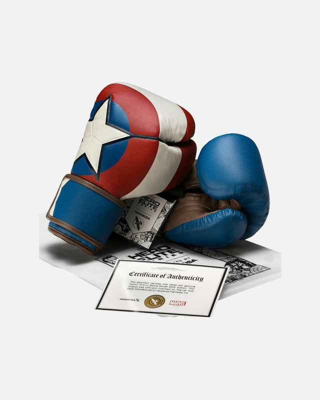 Luvas de boxe Hayabusa x Marvel Captain America – Vermelho/Branco/Azul