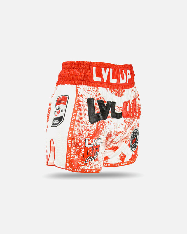 Pantaloncini Muay Thai LVL UP Stadium – Rosso