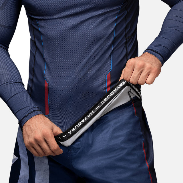 Rashguard Marvel Captain America Mâneci Lungi – Albastru