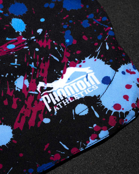 Pantalones de MMA Phantom Athletics Fusion Splatter – Azul