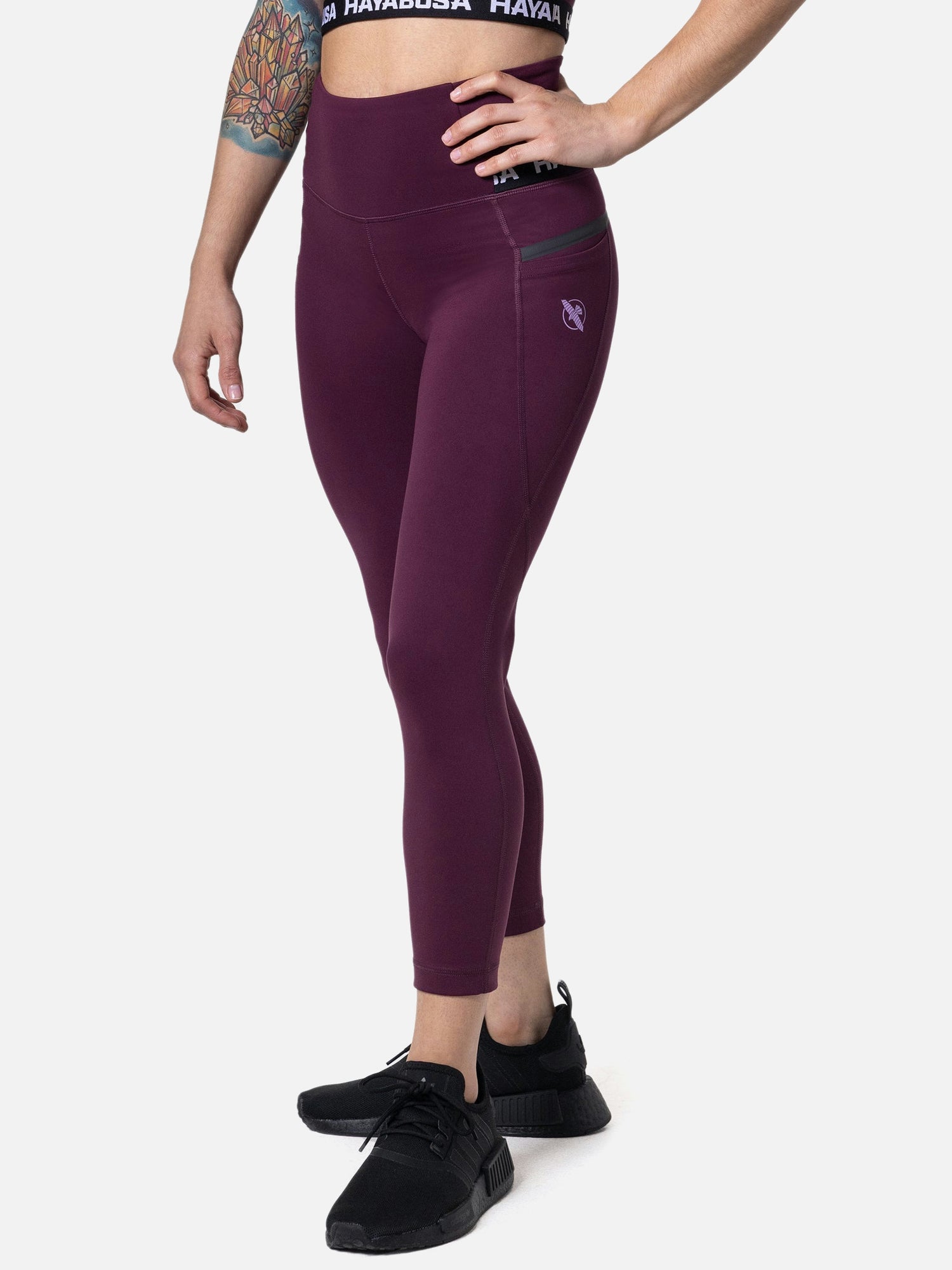Hayabusa Leggings High Rise 3/4 Dames - Wijn