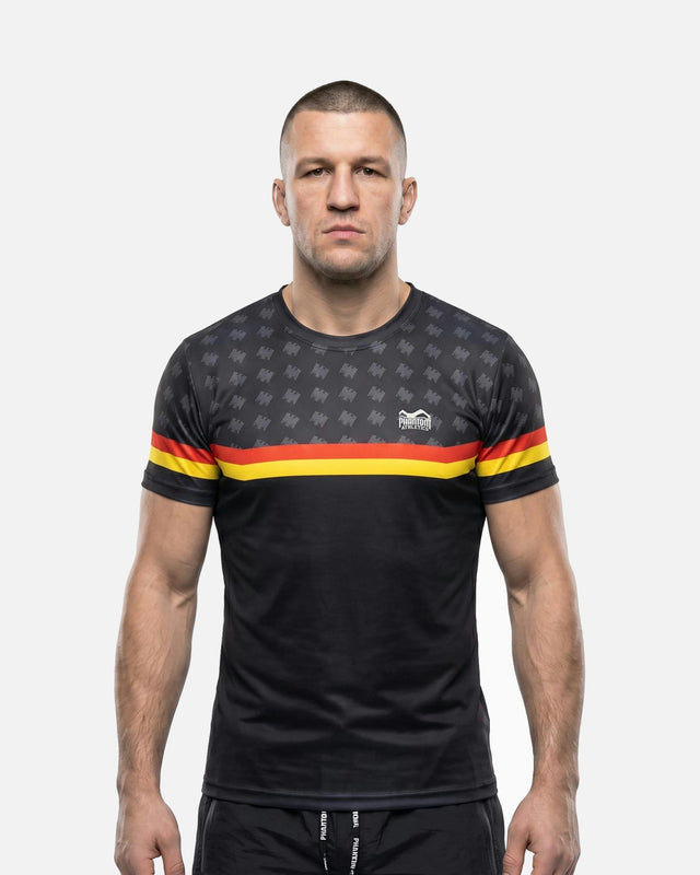 Phantom Athletics T-Shirt EVO+ Germany ECP – Schwarz/Rot/Gold