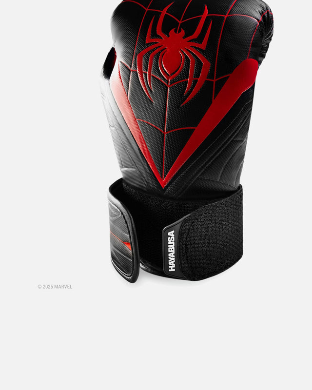 Gants de boxe Hayabusa x Marvel Miles Morales – Noir/Rouge