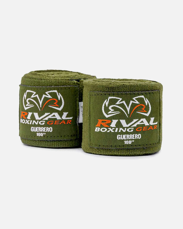 Bandaje de box Rival Guerrero 450 cm – Verde Kaki