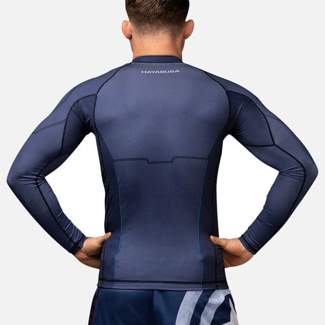 Rashguard Marvel Captain America Mâneci Lungi – Albastru