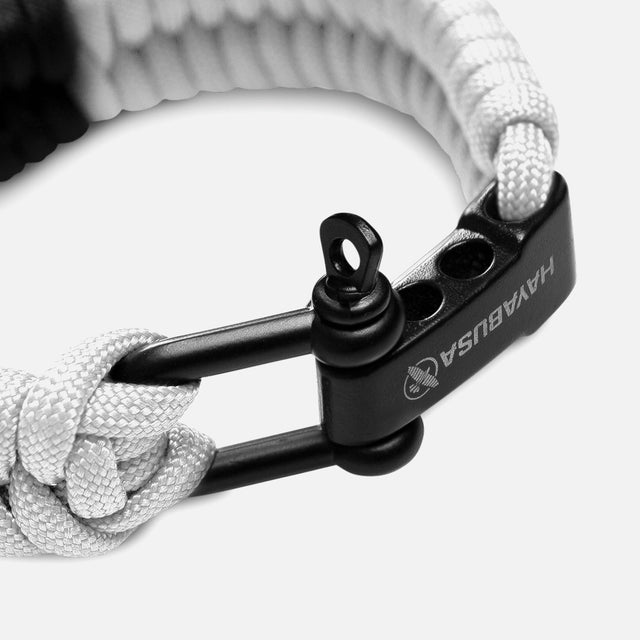 Hayabusa Paracord Jiu Jitsu Armband - Hvid
