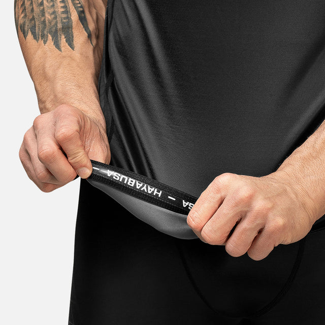 Rashguard Hayabusa Geo Mâneci Scurte – Gri