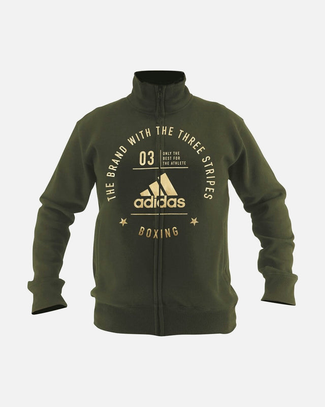 Adidas Træningsjacka Community Boxing - Grøn/Guld