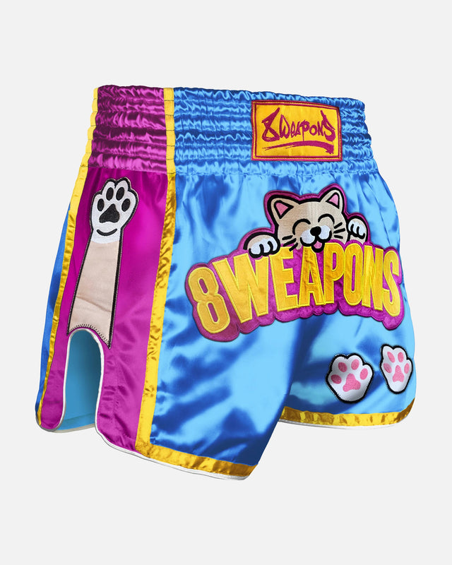 Shorts de Muay Thai 8 WEAPONS Meow Thai – Bleu/Violet