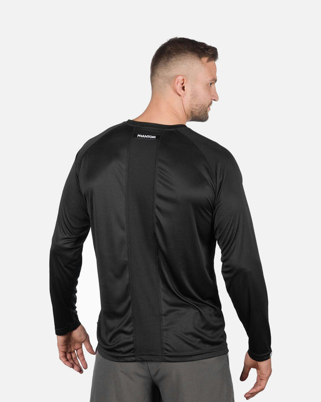 Phantom Athletics Trainingsshirt Tactic-V Lange Ärmel – Schwarz