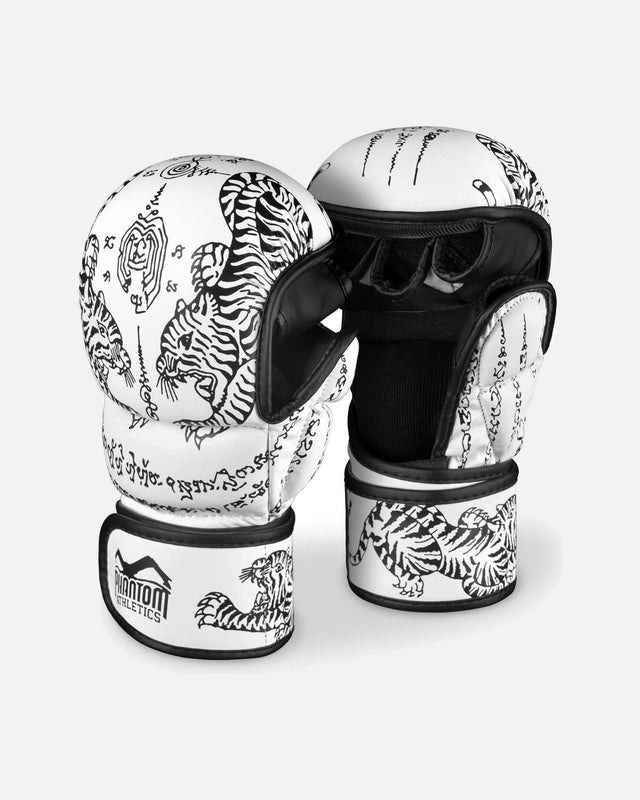 Gants de sparring MMA Phantom Athletics Muay Thai – Blanc