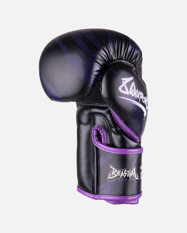 Mănuși de box 8 WEAPONS Beastial Panther Copii – Negru/Violet