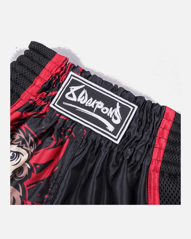 8 WEAPONS Muay Thai shorts Joe - Sort/Rød