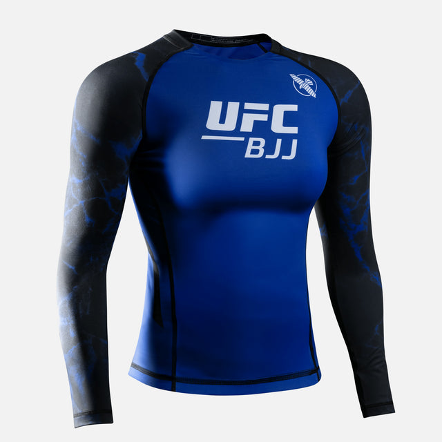 Rashguard de BJJ Hayabusa x UFC Manga Larga Mujer – Negro/Azul