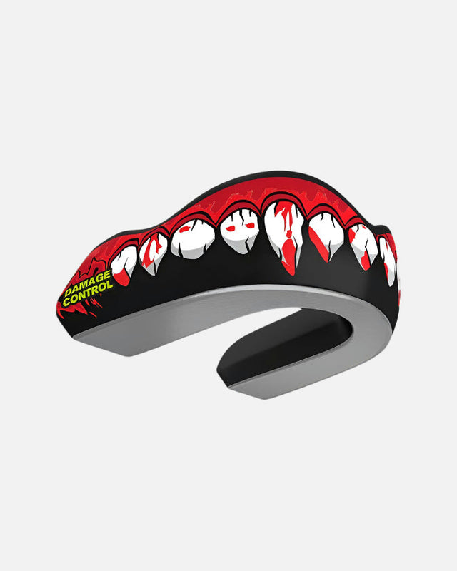Protetor bucal Damage Control Extreme Impact Series Bleeding Fangs – Preto/Vermelho