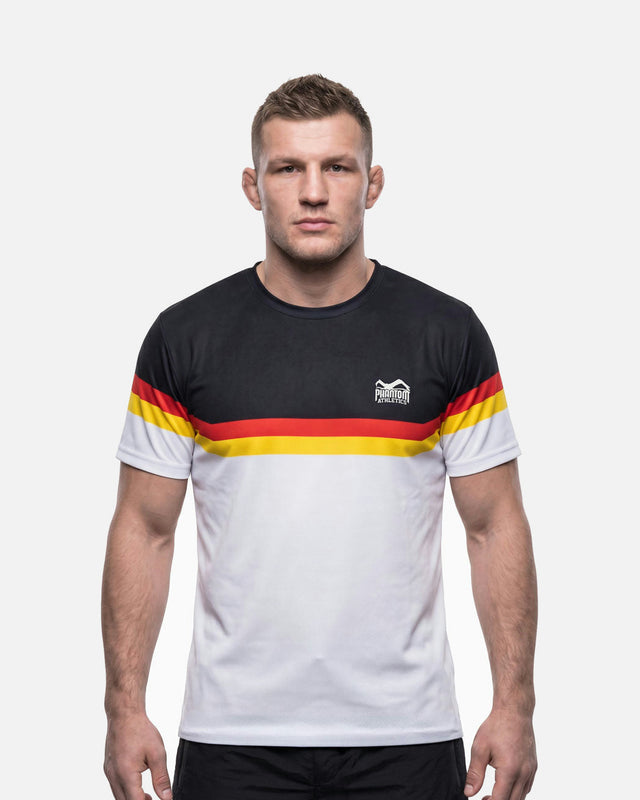 Phantom Athletics Træningsskjorte EVO+ Germany EC – Hvid/Sort/Rød/Guld
