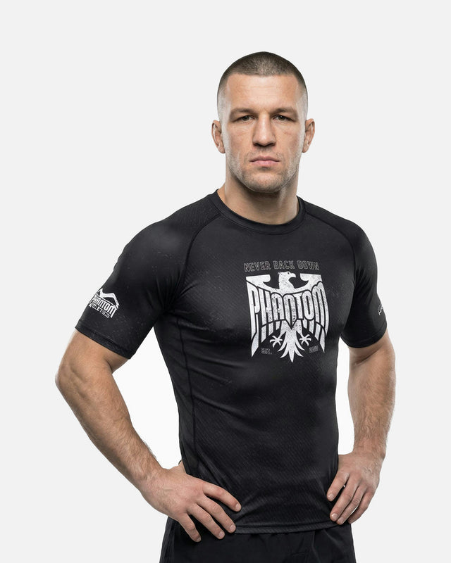 Rashguard Phantom Athletics Germany Eagle manches courtes – Noir