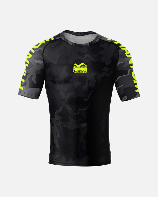 Phantom Athletics Rashguard EVO Neon – Sort/Neon