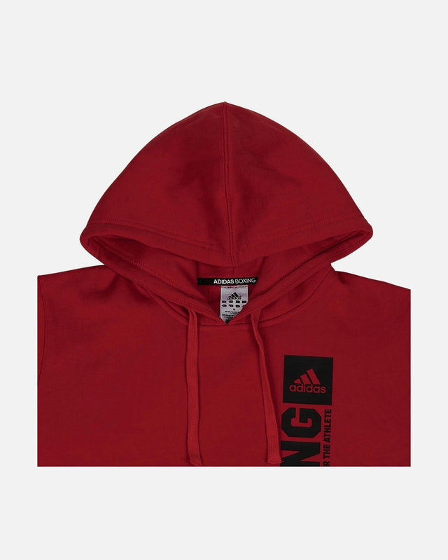 Hoodie sans manches Adidas Boxing – Rouge/Noir