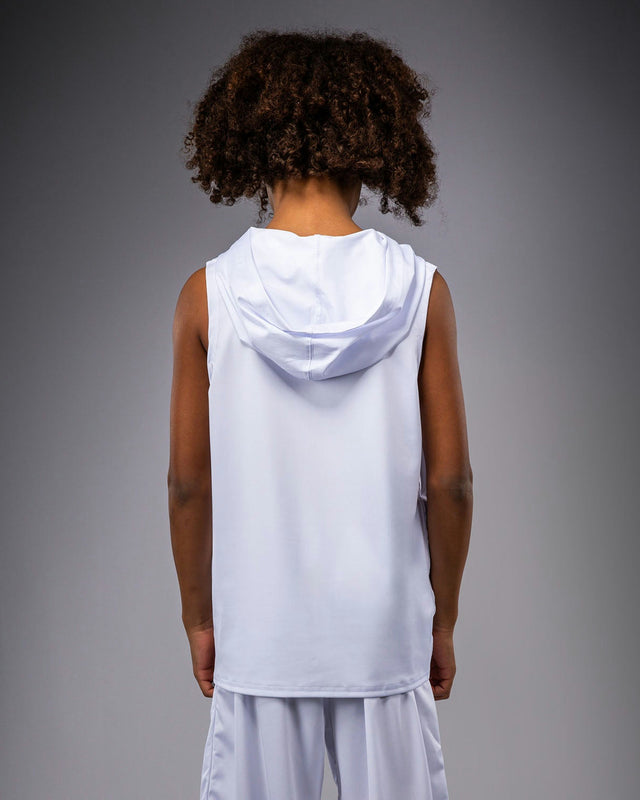 Venum Hoodie Elite Sleeveless Barn – Vit