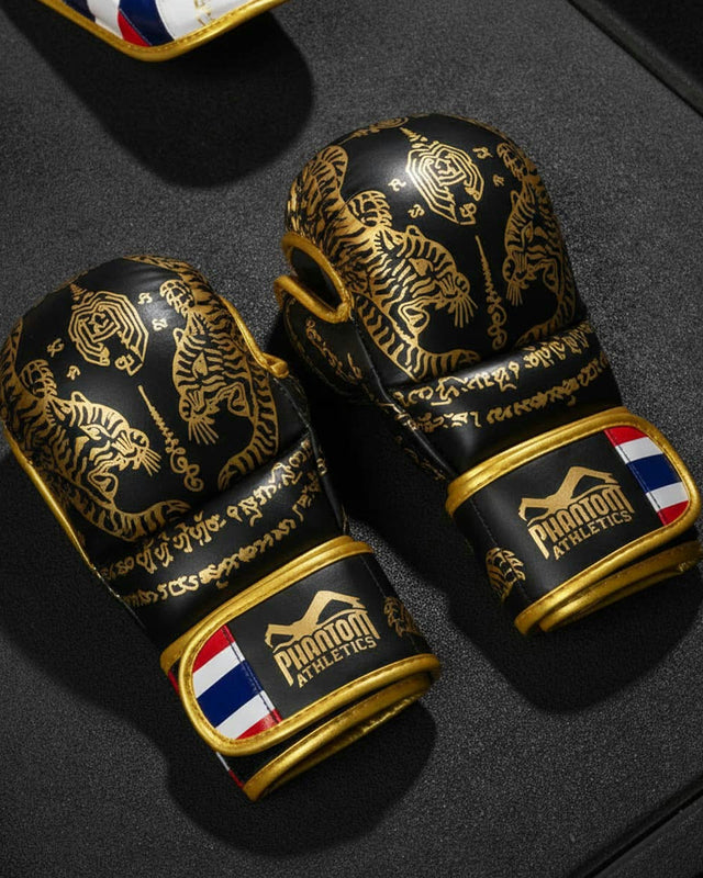 Guanti MMA da sparring Phantom Athletics Muay Thai – Nero/Oro
