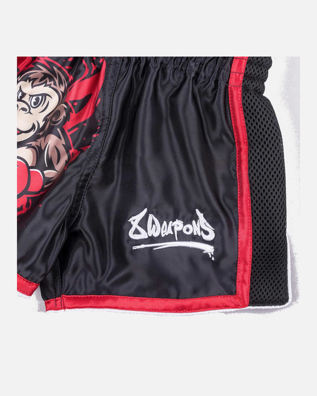 8 WEAPONS Muay Thai shorts Joe - Sort/Rød