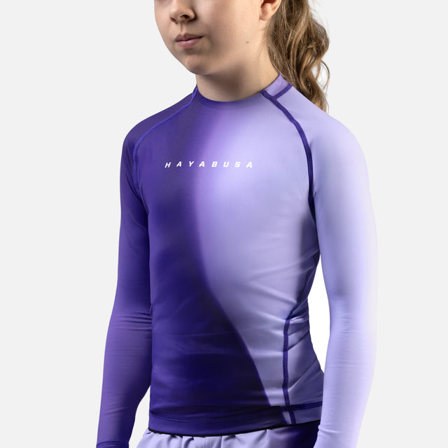 Hayabusa Rashguard Apex Nova Lange Ärmel Kinder – Lila