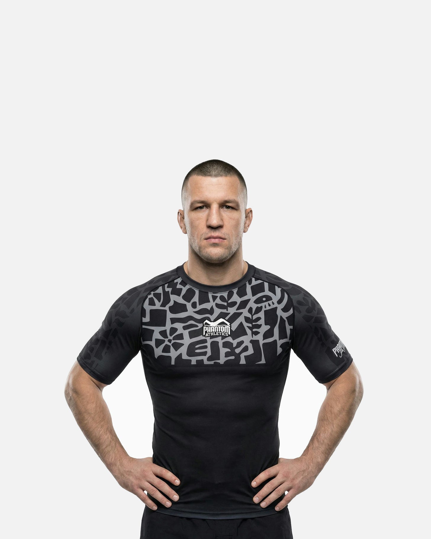 Rashguard Phantom Athletics Groundgame – Černá/Šedá