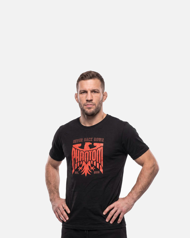 Triko Phantom Athletics Germany Never Back Down – Černé/Červené