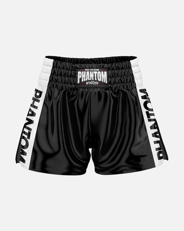Phantom Athletics Muay Thai shorts Apex – Sort/Hvid