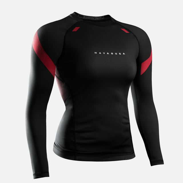 Rashguard Hayabusa Pro Ranked Maniche Lunghe Donna – Nero