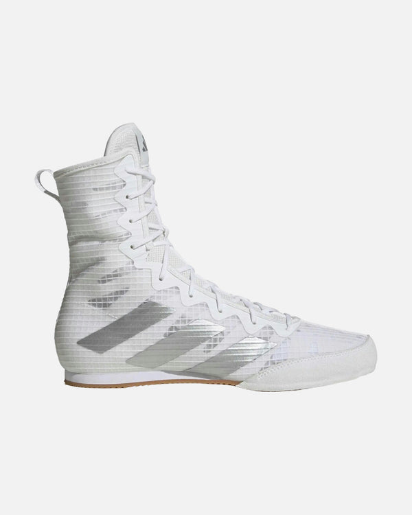 Boxerské boty Adidas Box Hog 4 – Bílé/Stříbrné