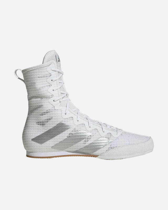 Botas de boxeo Adidas Box Hog 4 – Blanco/Plata