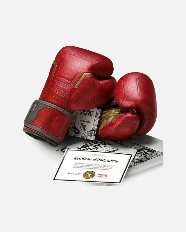 Hayabusa x Marvel Boxningshandskar Iron Man – Röd/Guld