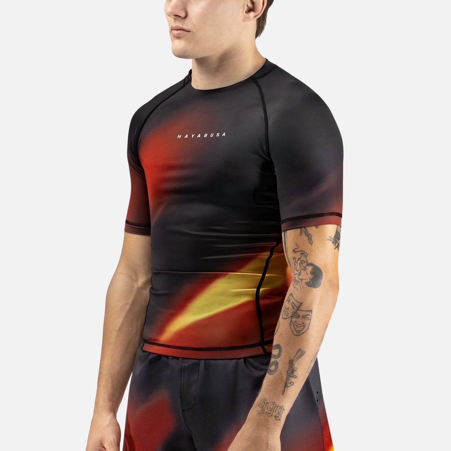 Rashguard Hayabusa Apex Nova Manga Corta – Naranja