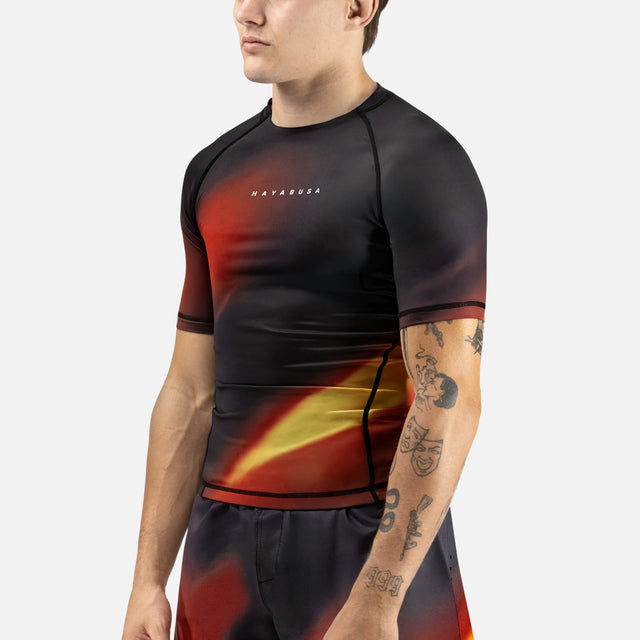 Rashguard Hayabusa Apex Nova Manga Corta – Naranja