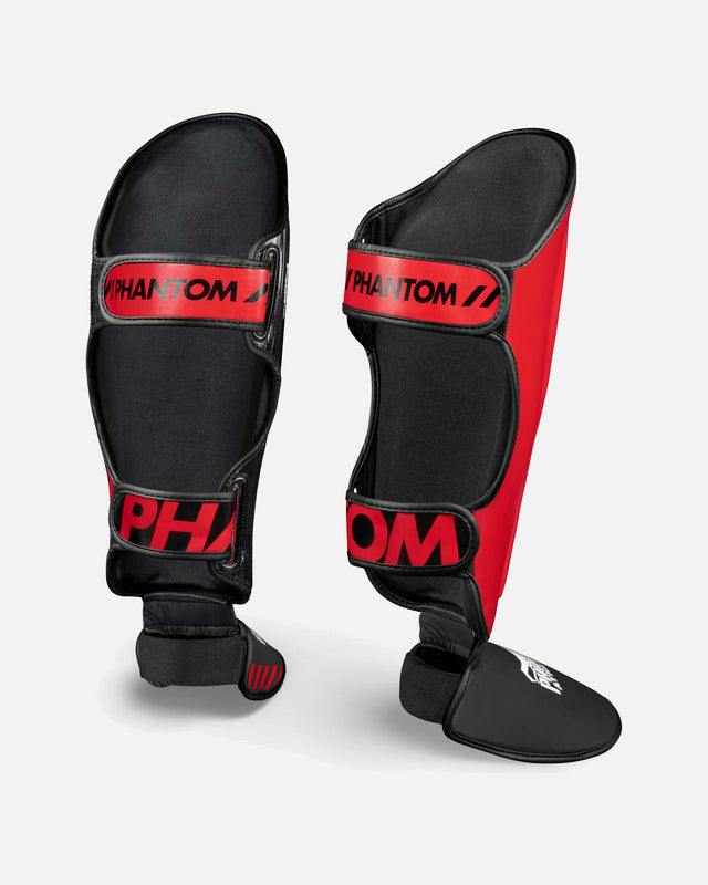 Espinilleras Phantom Athletics APEX Striking – Rojo