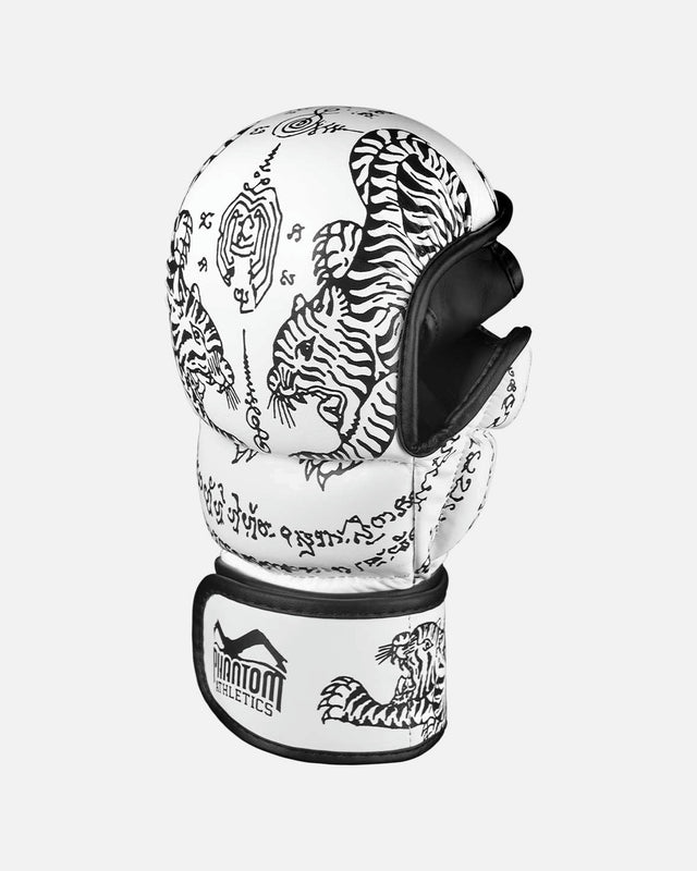 Gants de sparring MMA Phantom Athletics Muay Thai – Blanc