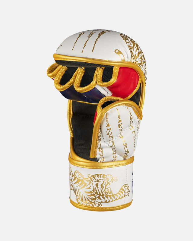 Luvas de sparring MMA Phantom Athletics Muay Thai – Branco/Ouro