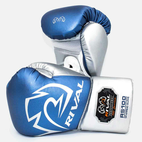 Rival Bokshandschoenen Professional RS100 - Blauw/Zilver