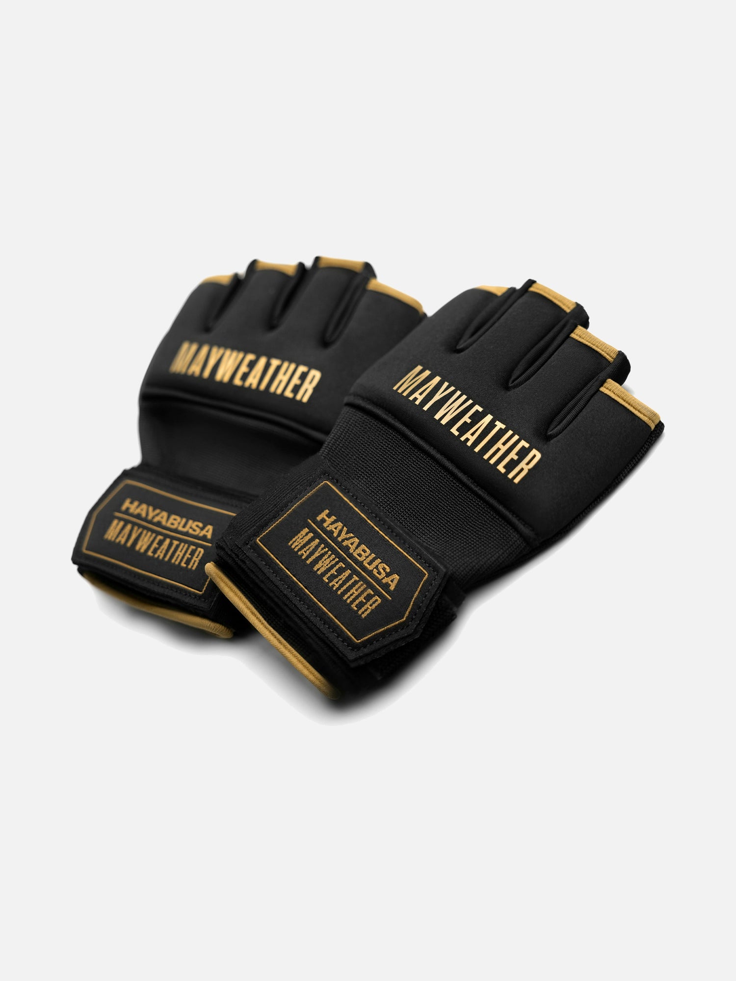 Hayabusa x Mayweather Innerhandskar Deluxe Quick Wraps - Svart/Guld
