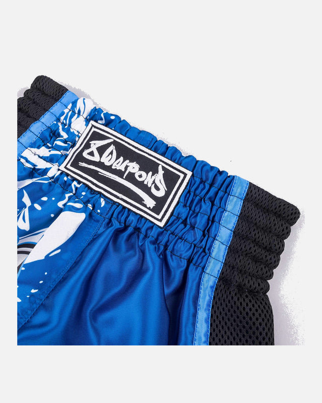 8 WEAPONS Muay-Thai-Shorts Jipe – Blau