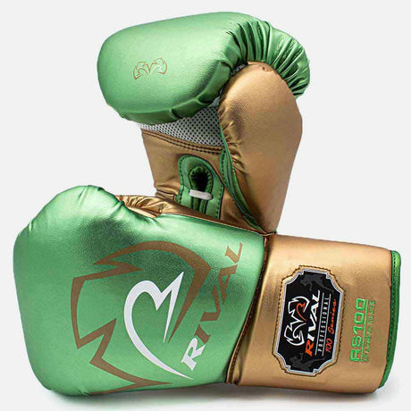 Rival Bokshandschoenen Professional RS100 - Groen/Goud